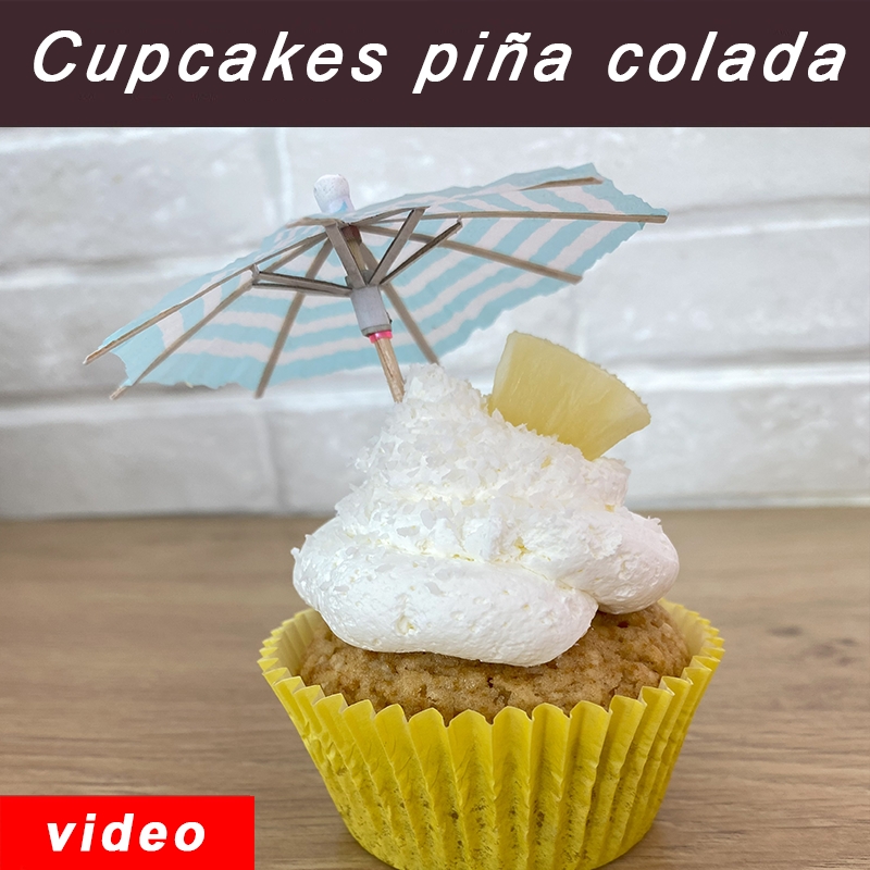 PORTADA cupcakes piña colada Repostería de Madrid