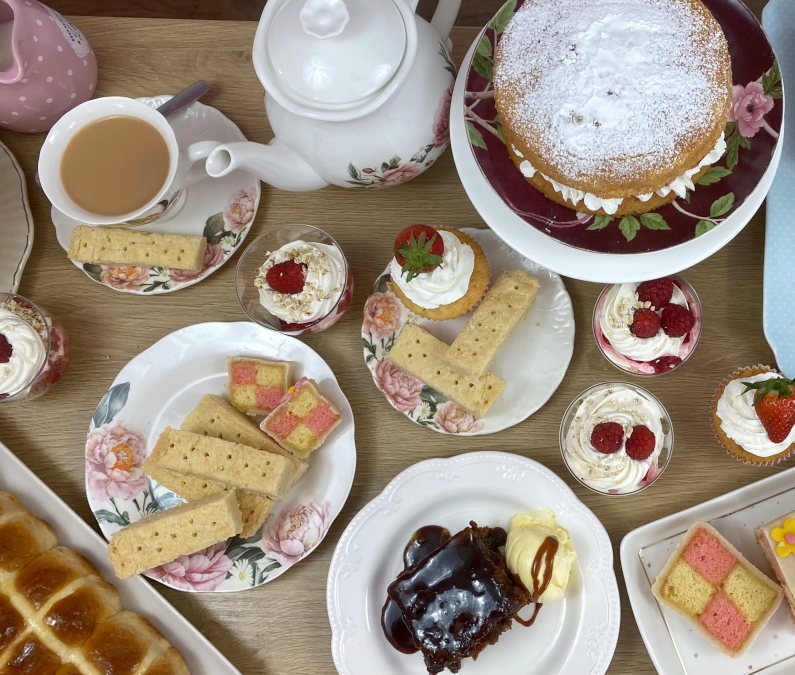 Dulces del curso de repostería británica